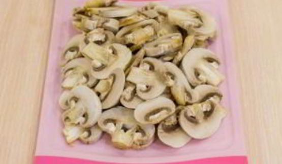 картофель с грибами и фаршем