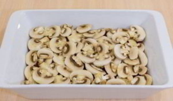 картофель с грибами и фаршем