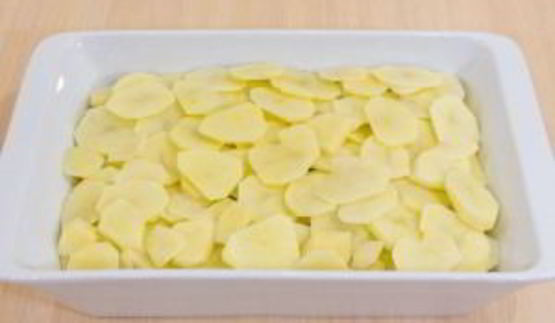 картофель с грибами и фаршем