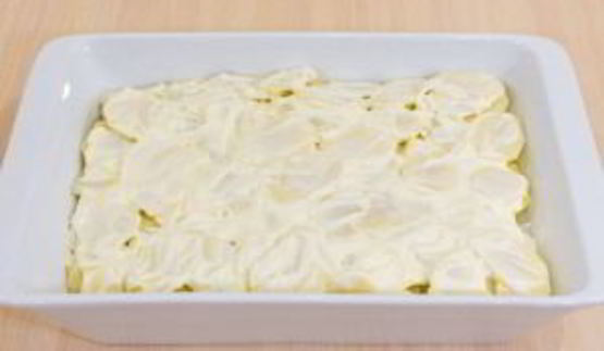 картофель с грибами и фаршем