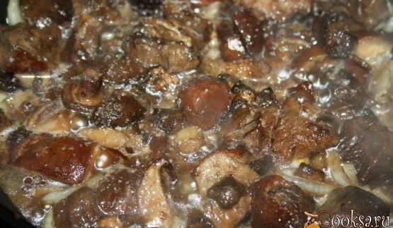 картофель с грибами на кокосовом масле