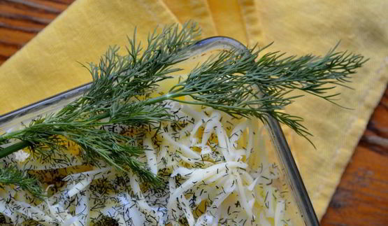 картофель с луком и сметаной