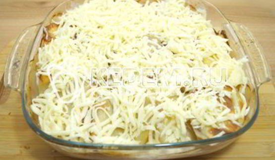 картофель с мясом в духовке