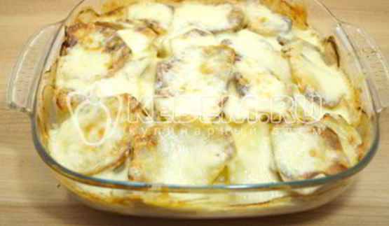 картофель с мясом в духовке