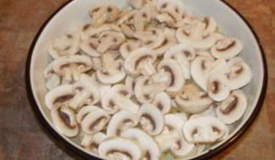 картофель с шампиньонами и сыром в духовке