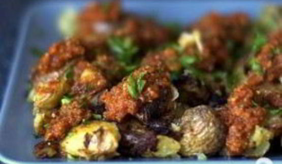 картофель с соусом чили