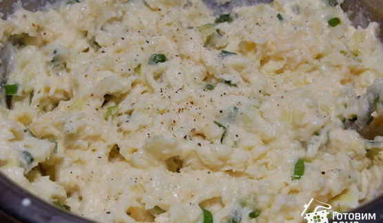 картофель с сырной начинкой