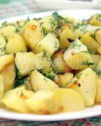 Картофель с укропом