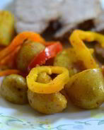 Картофель со сладким перцем