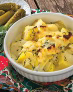 Картофель в молочном соусе