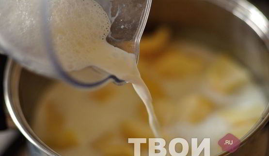 картофель в молоке