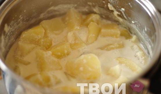 картофель в молоке