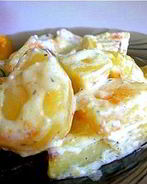 Картофель в сливках в мультиварке