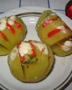 Картофель Веером