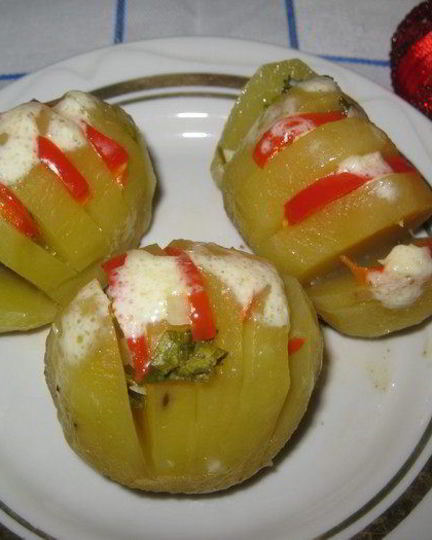 Рецепт картофеля веером