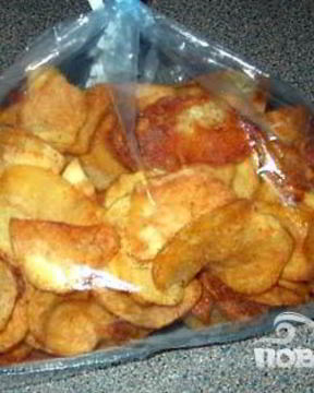 Картофельные чипсы с куриной приправой и тмином