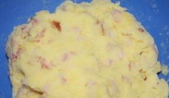 картофельные крокеты с ветчиной