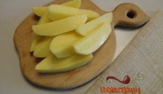 картошка с курицей в духовке под соусом