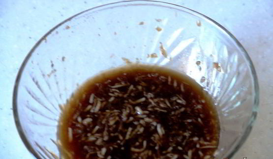 картошка с ребрышками в имбирно-медовой глазури с соусом цацики