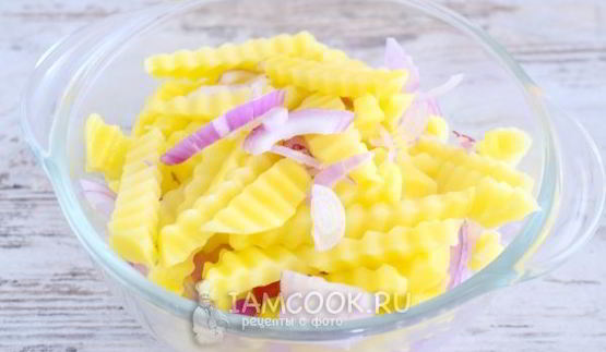 картошка с сыром и майонезом в духовке