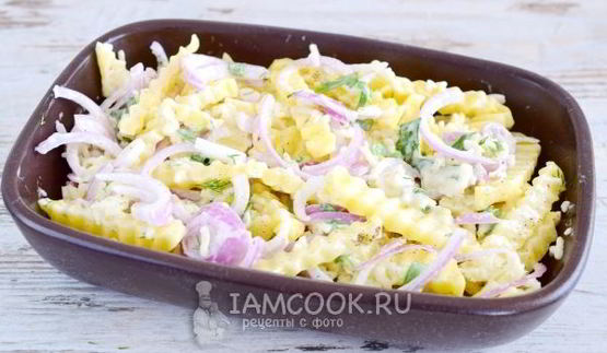 картошка с сыром и майонезом в духовке