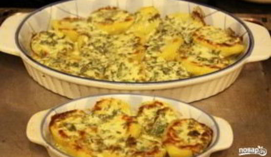 картошка с сыром в духовке