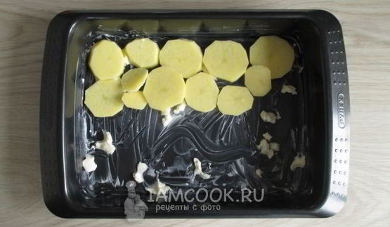 картошка со сливками и сыром в духовке