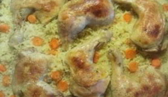 ленивый рис с курицей