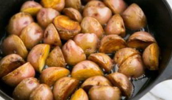 молодой картофель обжаренный