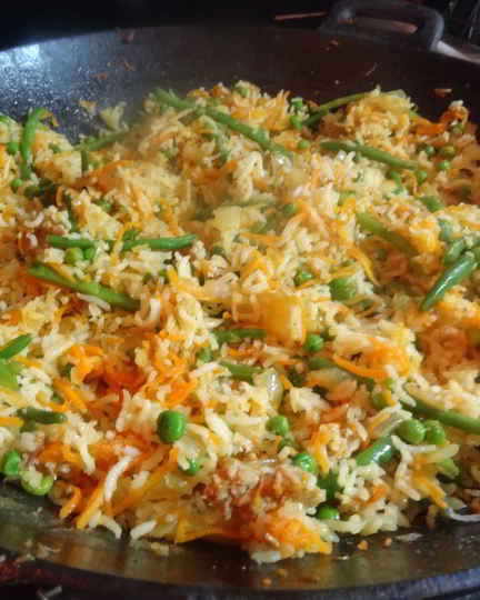 Рецепт пана-азиатского вегетарианского жареного рис