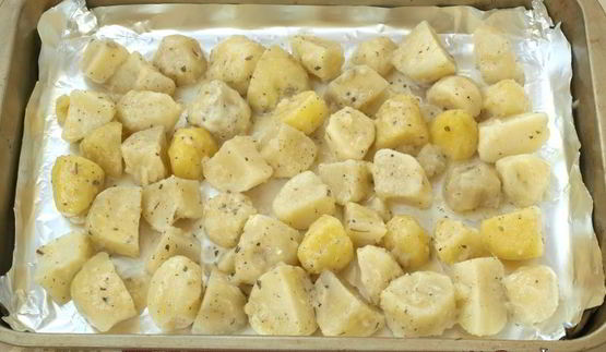 печеный картофель румяный