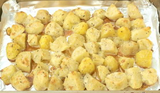 печеный картофель румяный