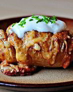 Печеный картофель с пармезаном