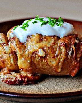 Печеный картофель с пармезаном