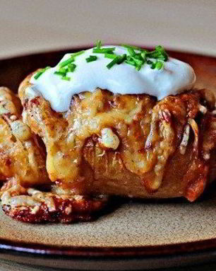 Печеный картофель с пармезаном