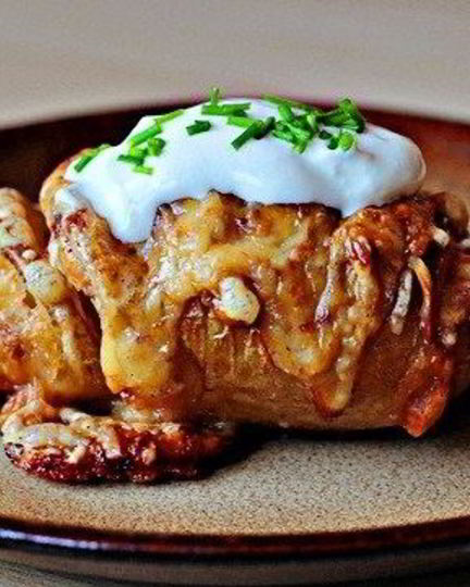 Рецепт печеного картофеля с пармезаном