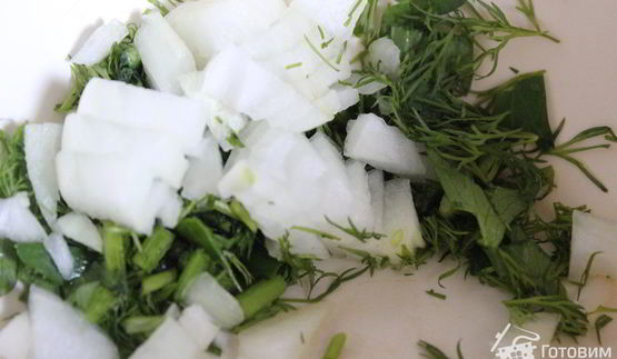 печеный картофель с селедочным соусом