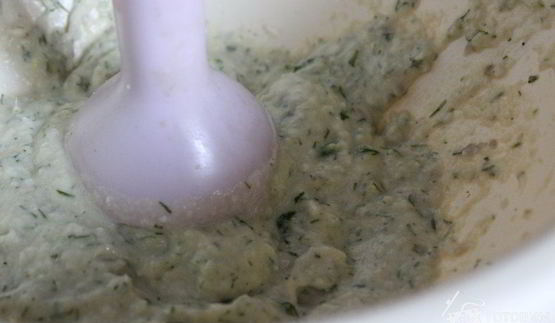 печеный картофель с селедочным соусом