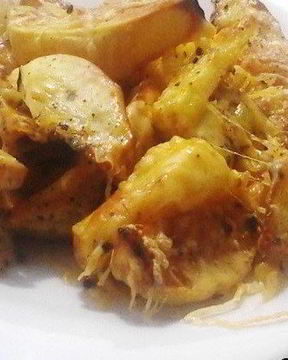 Печеный картофель с сыром
