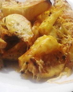 Печеный картофель с сыром