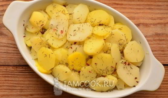 постная картошка с грибами в духовке