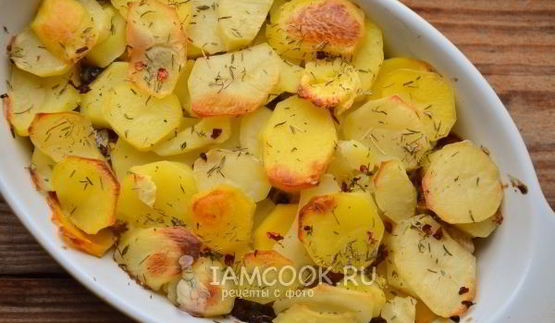 постная картошка с грибами в духовке