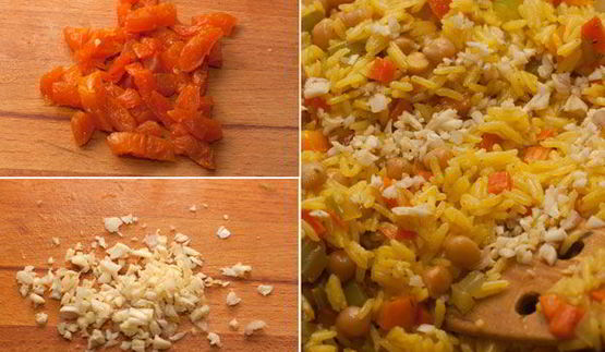 постный рис с овощами и нутом