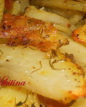 Пряный картофель с беконом