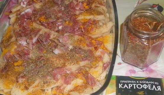 пряный картофель с беконом