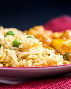 Пряный рис с куриным филе