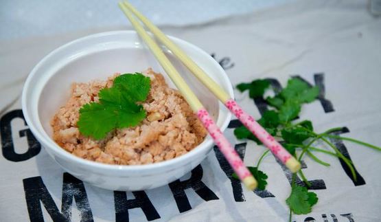 рис из цветной капусты с овощами