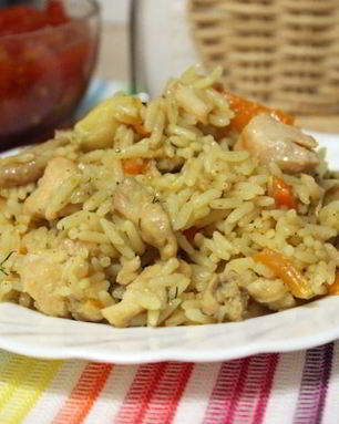 Рис курицей Лимонный аромат в мультиварке