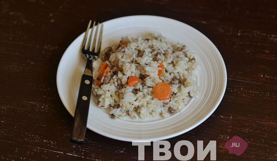 рис с фаршем