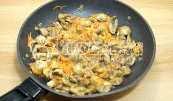 рис с грибами